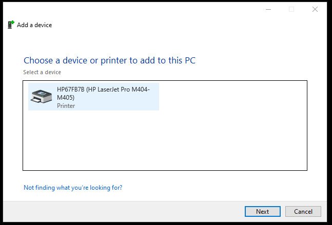 cài đặt máy in trên laptop
