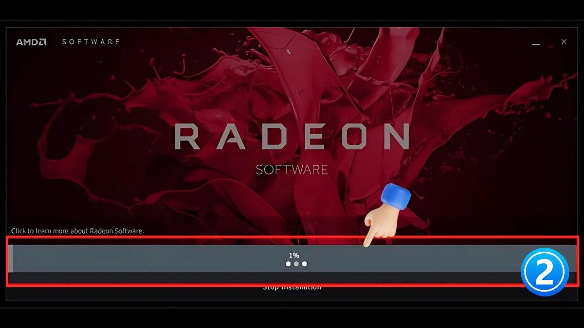 Cài đặt phần mềm AMD Radeon Software để khởi động lại card đồ họa AMD