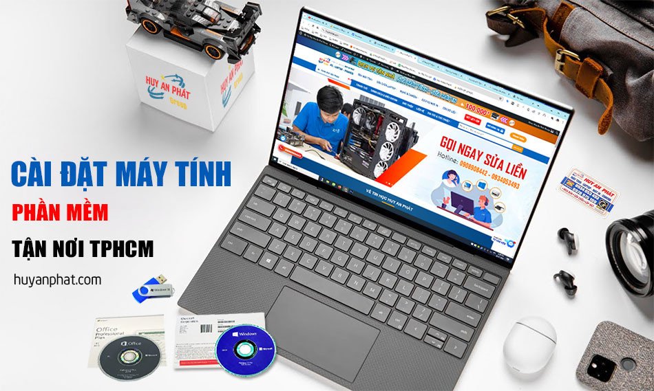 Cài đặt phần mềm cho laptop trong dịch vụ sửa laptop tận nhà quận Bình Thạnh