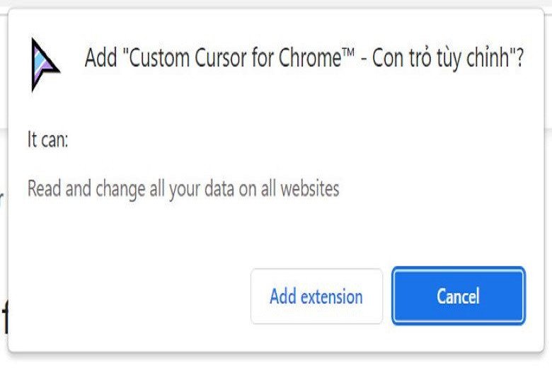 Cài đặt tiện ích Custom Cursor cho Chrome để thay đổi con trỏ chuột