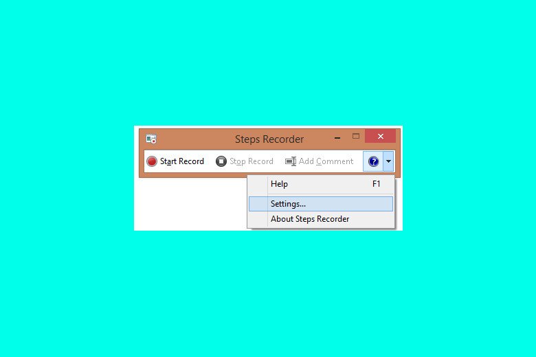 Cài đặt tùy chỉnh ghi màn hình trong Steps Recorder Win 7
