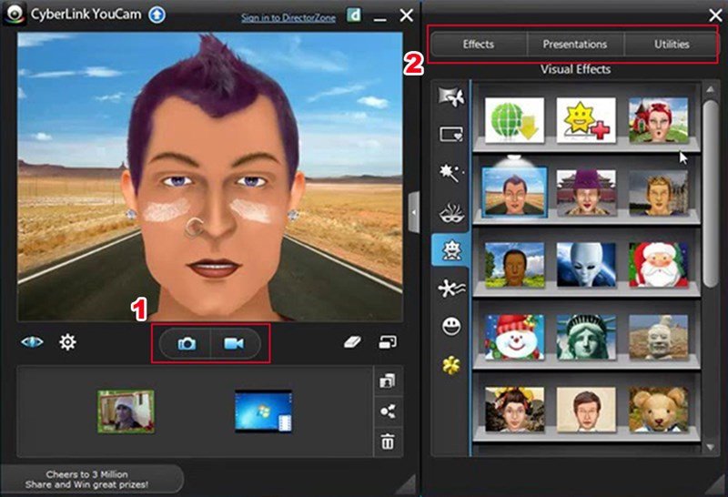Cài đặt và sử dụng CyberLink YouCam để bật camera laptop Windows 7