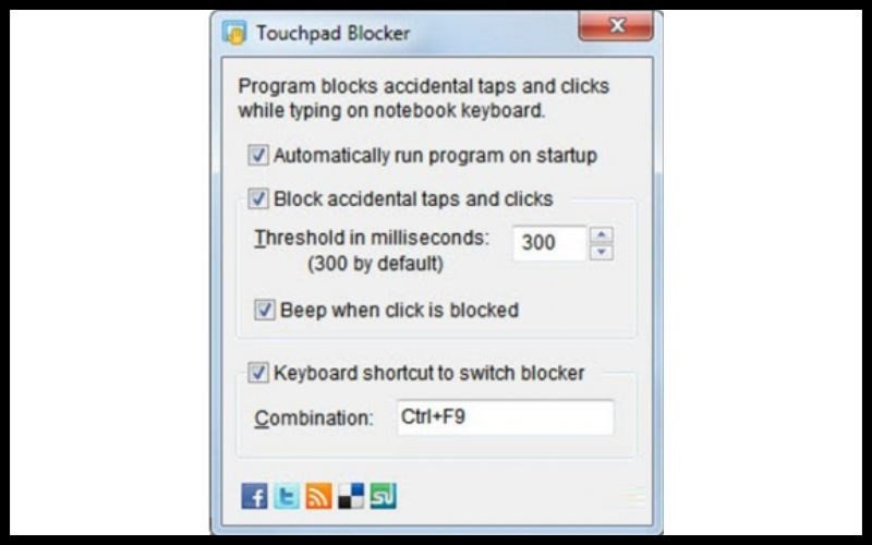 Cài đặt và tùy chọn phần mềm Touchpad Blocker để quản lý chuột cảm ứng HP