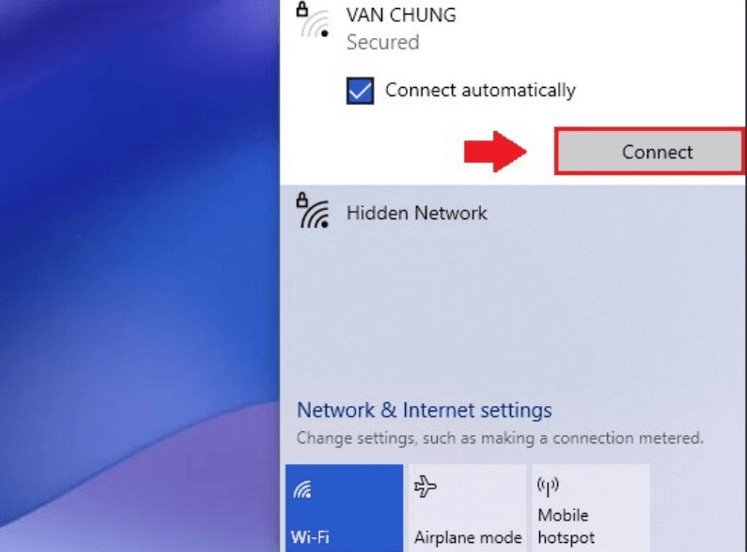 Cài đặt Wi-Fi trên Windows 7