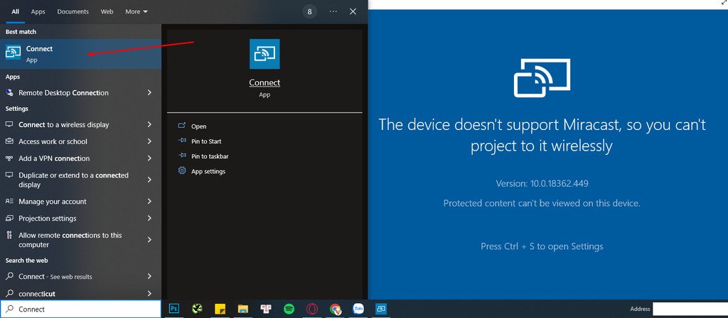Cài đặt Wireless Display thành công