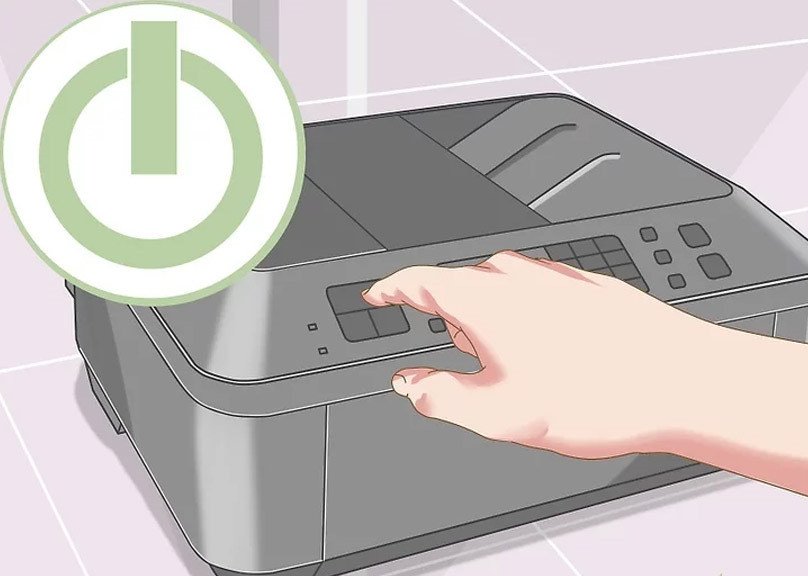 Cắm cáp nguồn vào máy in có dây, bước chuẩn bị quan trọng khi kết nối máy in