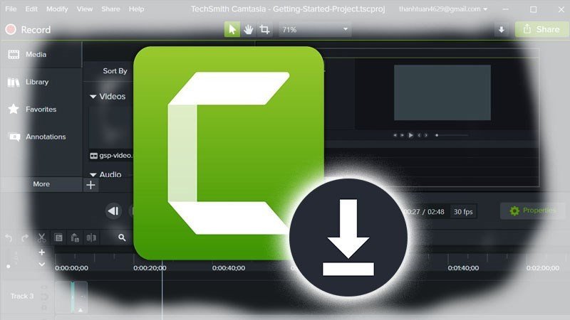 Camtasia hỗ trợ chụp và quay video màn hình