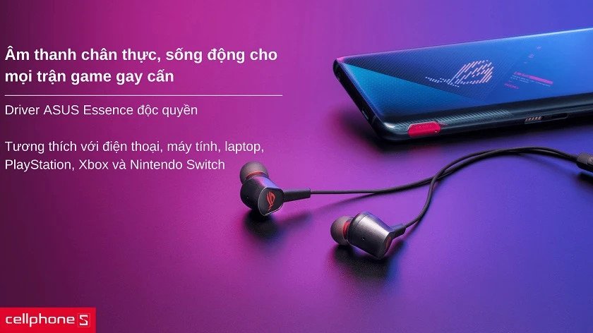 Cận cảnh driver ASUS Essence của tai nghe ROG Cetra II Core, mang đến chất âm gaming sống động