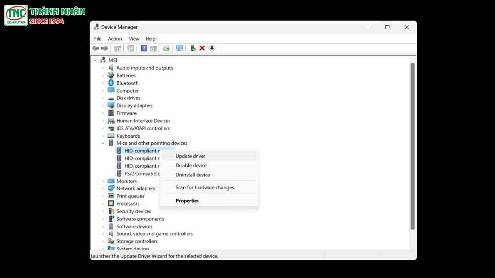 Cập nhật Driver chuột cảm ứng cho touchpad HP