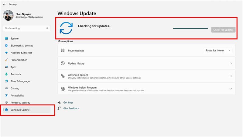 Cập nhật Windows để khắc phục lỗi camera