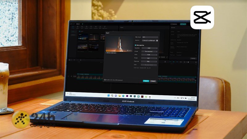 CapCut trên giao diện máy tính, minh họa việc chỉnh sửa video chuyên nghiệp