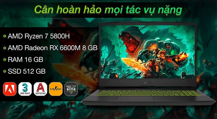 Card đồ hoạ rời AMD với hiệu năng cao