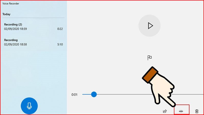 Cắt đoạn ghi âm không mong muốn