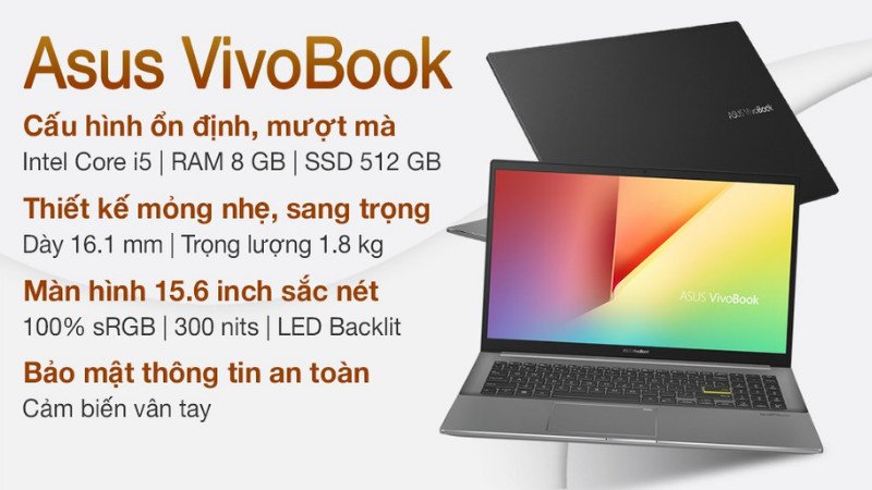 Cấu hình mạnh mẽ của Asus VivoBook S533EQ