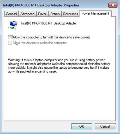 Cấu hình quản lý nguồn cho Network Adapter trên Windows 11