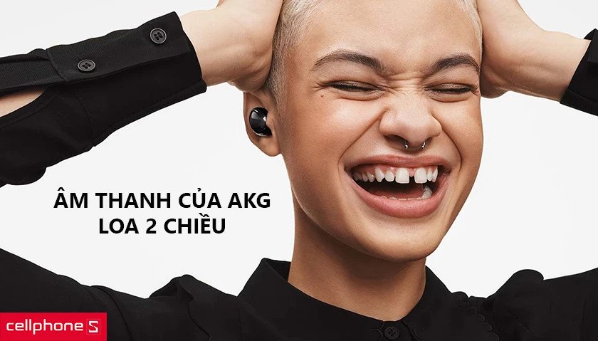 Cấu tạo bên trong tai nghe Samsung Buds Pro với màng loa lớn và chi tiết được tinh chỉnh bởi AKG, hiển thị chất âm sống động