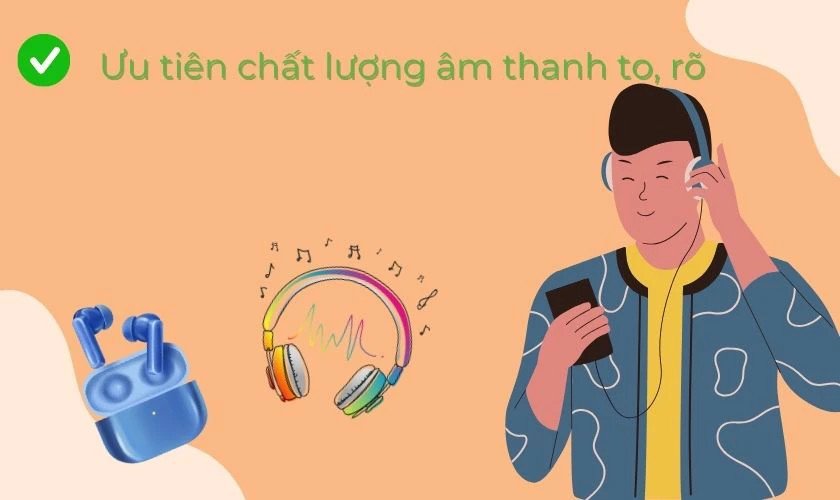 Chất lượng âm thanh to, rõ ràng giúp bạn nghe tiếng Anh tốt hơn