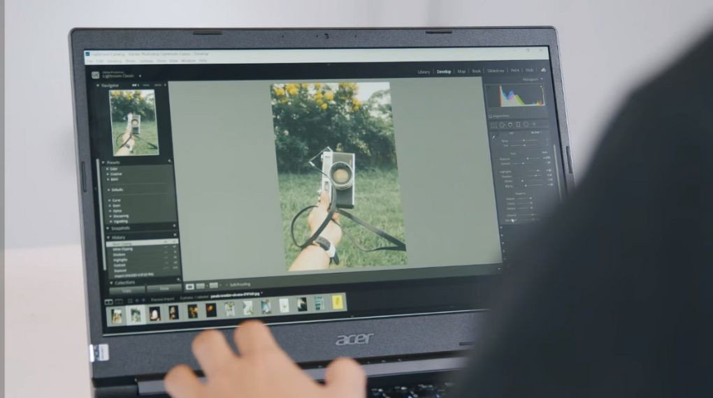 Chất lượng hiển thị hình ảnh chi tiết trên mẫu laptop A715-42G