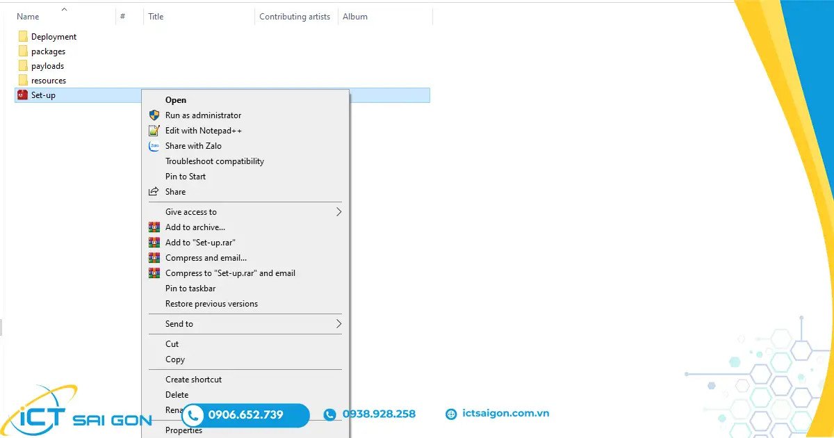 Chạy file Setup để cài đặt Photoshop miễn phí