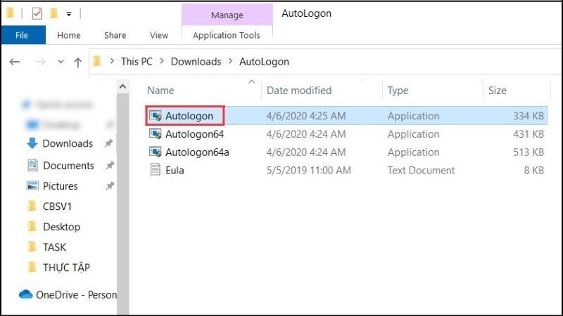 Chạy tệp Autologon.exe để cấu hình tắt khóa màn hình laptop