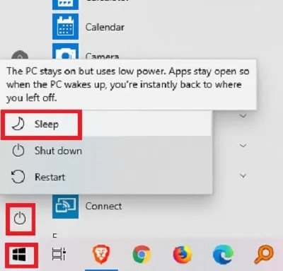Chế độ Sleep giúp tắt màn hình laptop mà vẫn giữ các ứng dụng hoạt động