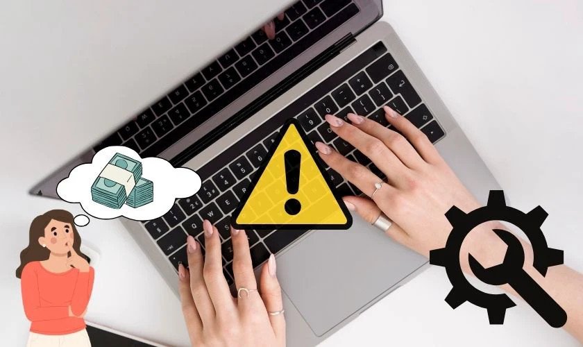Chi phí sửa bàn phím laptop bị kẹt và liệt phím