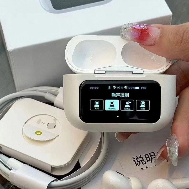 Chi tiết tai nghe A9 Pro với nút điều khiển cảm ứng và đầu mút êm ái