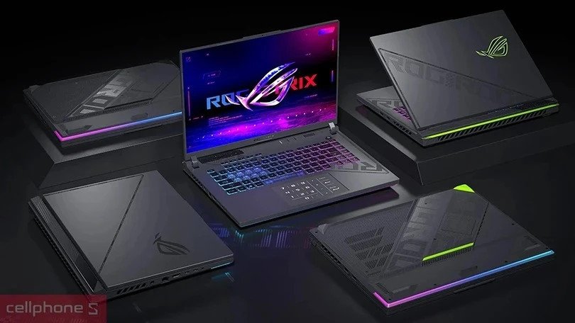 Chi tiết thiết kế hầm hố của một mẫu laptop chơi game, yếu tố góp phần vào giá trị.