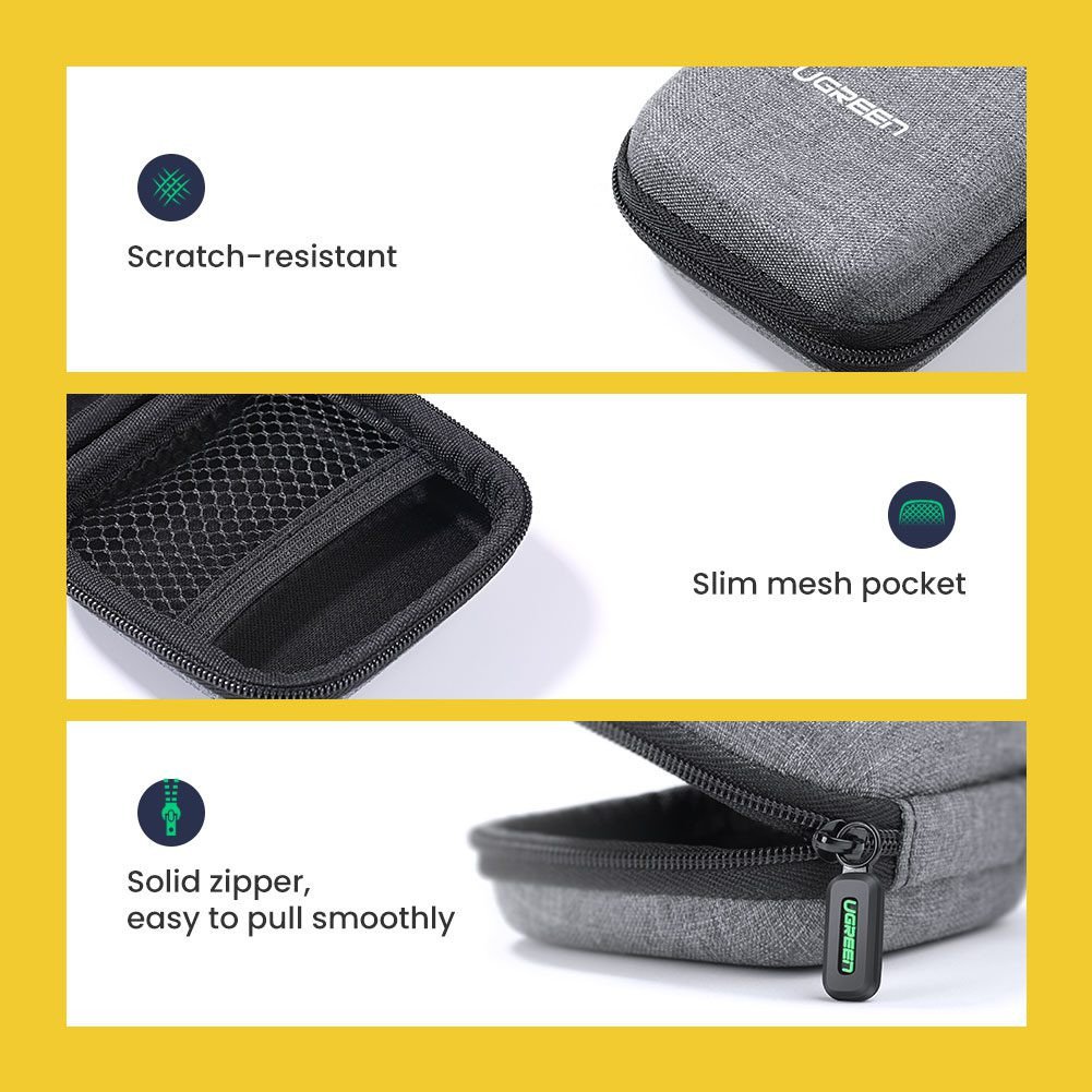 Chi tiết vỏ hộp đựng tai nghe bằng EVA cao cấp, đảm bảo chống nước tối ưu