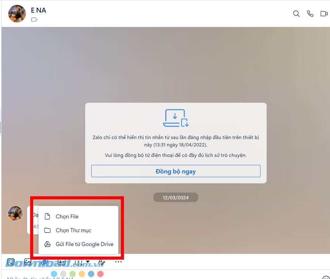 Chia sẻ file dung lượng lớn nhanh chóng qua Zalo PC sau khi cài đặt
