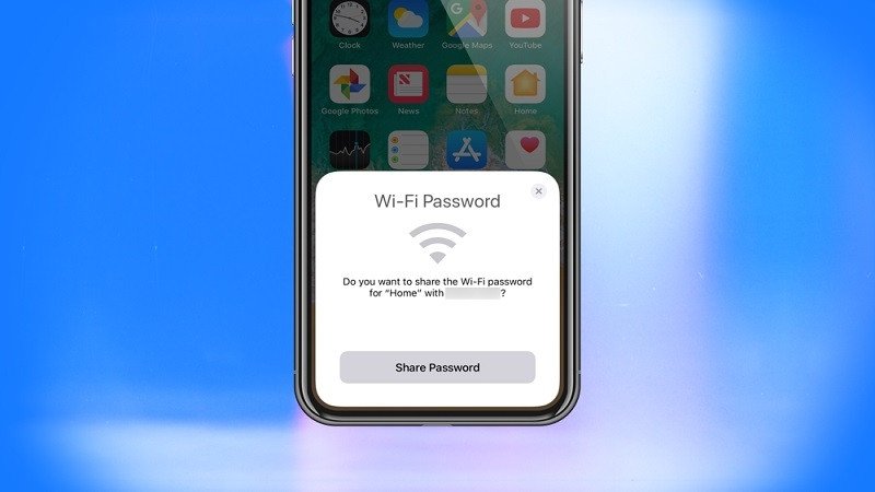 Chia sẻ mật khẩu Wi-Fi iPhone dễ dàng