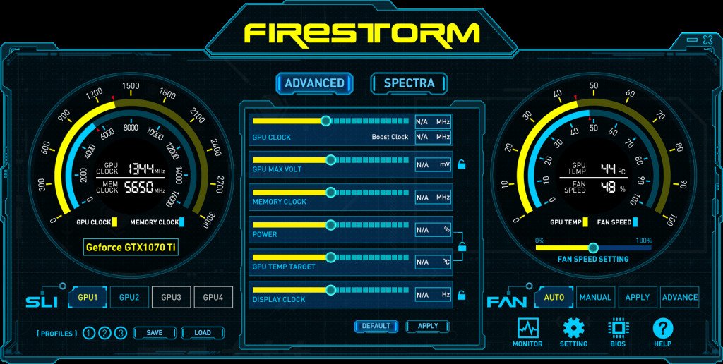 Chỉnh tốc độ quạt laptop với ZOTAC FireStorm
