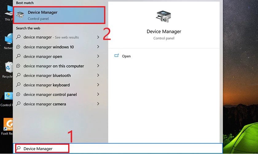 Chọn Device Manager