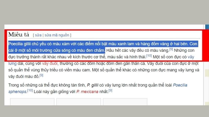 Chọn đoạn văn bản để sao chép trên laptop Windows bằng chuột