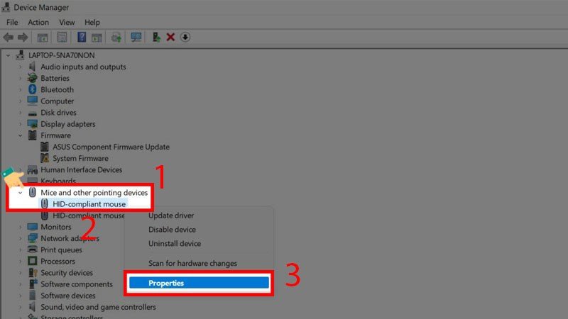 Chọn Driver cần cập nhật trong Device Manager