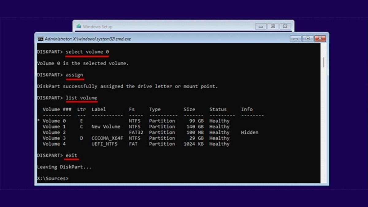 Chọn đúng phân vùng ổ đĩa hệ thống để tiến hành bypass mật khẩu Win 11