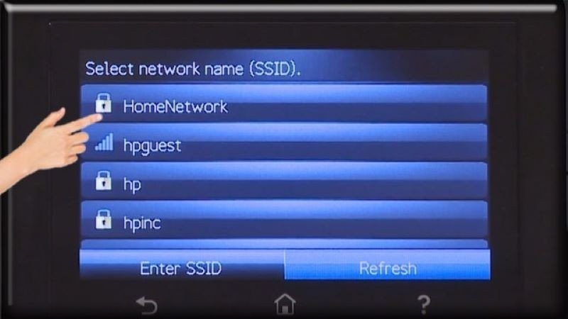 Chọn mạng Wi-Fi của bạn