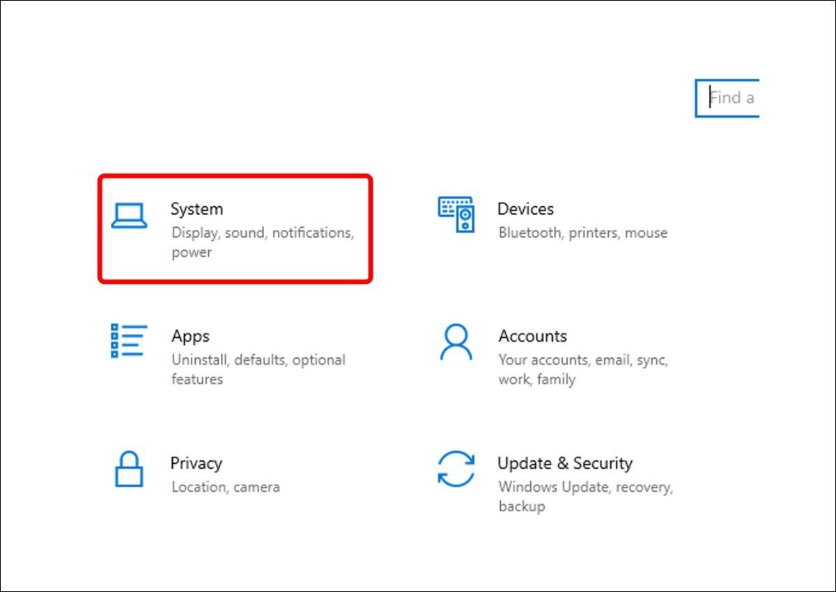 Chọn mục System trong cài đặt Windows 11 để thay đổi tên