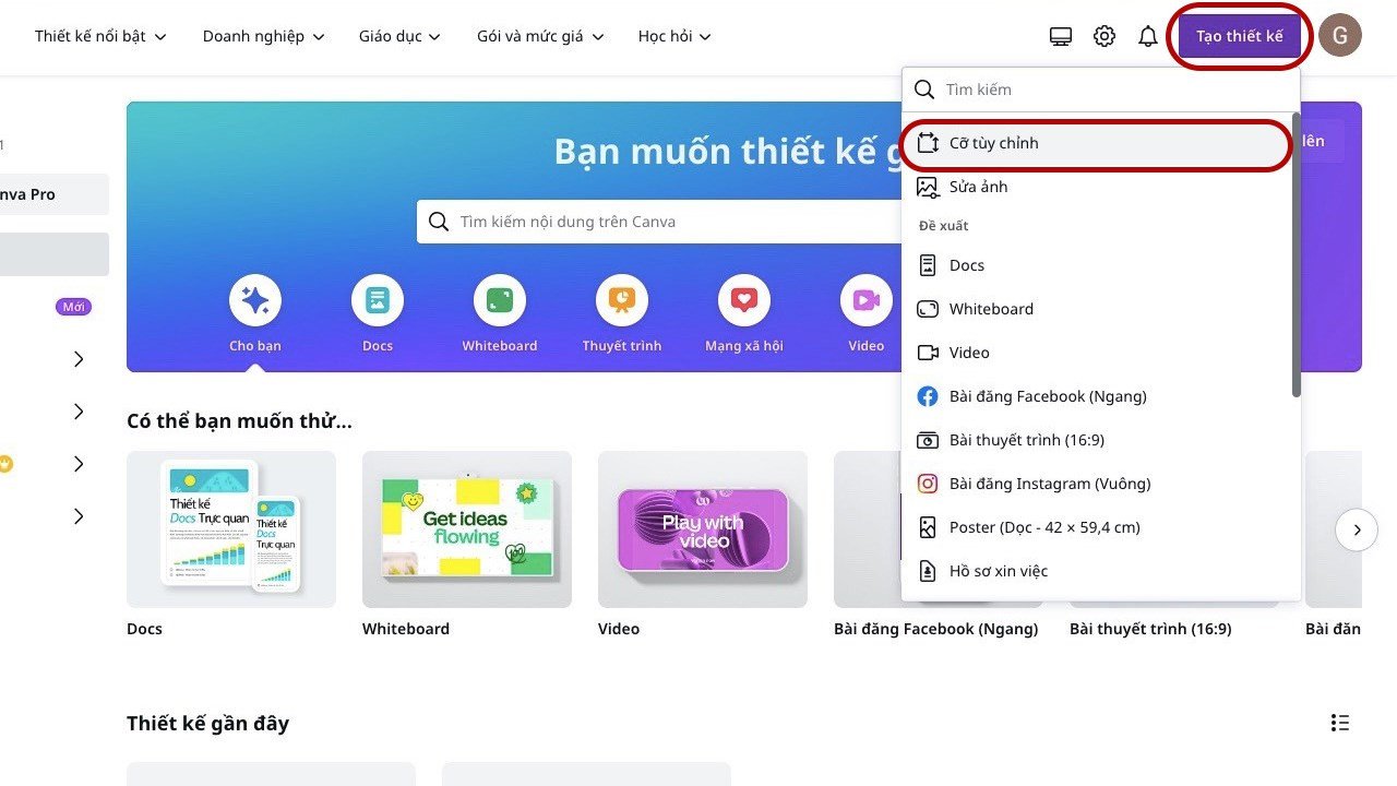 Chọn mục thành phần để chèn ảnh vào Canva trên laptop