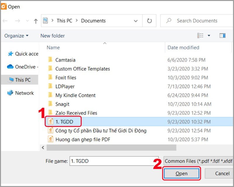 Chọn tệp PDF cần loại bỏ trang