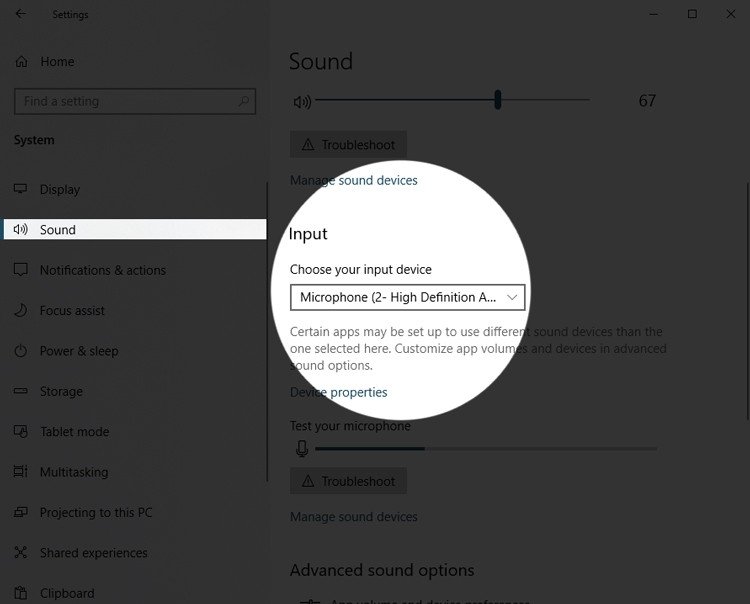 Chọn thiết bị input Microphone mặc định trên Windows 10