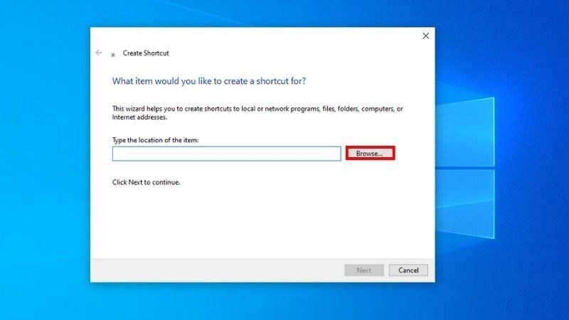 Chọn ứng dụng từ thư mục để tạo lối tắt và đưa lên màn hình laptop