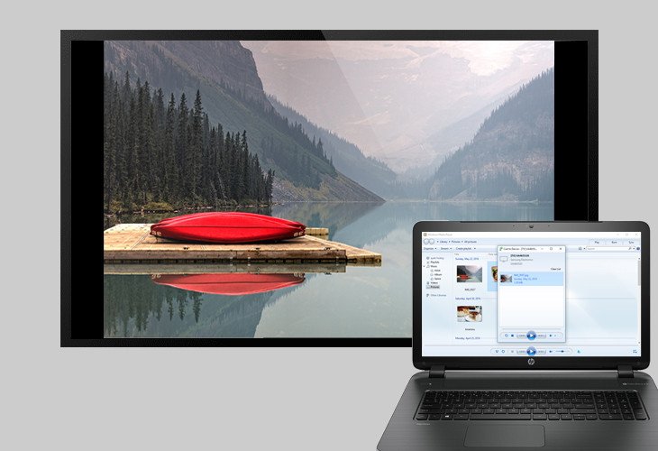 Chuẩn kết nối DLNA giúp truyền tải dữ liệu nhanh chóng giữa laptop và tivi