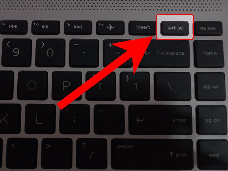 Chụp ảnh màn hình laptop HP bằng phím Print Screen