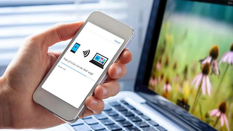 Chuyển hình ảnh từ iPhone sang laptop không cần Internet