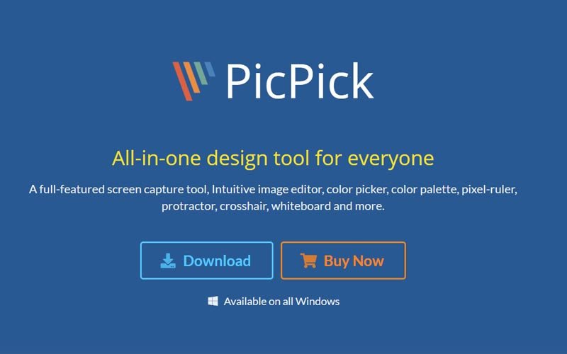 Công cụ PicPick để cắt và chỉnh sửa màn hình trên Windows