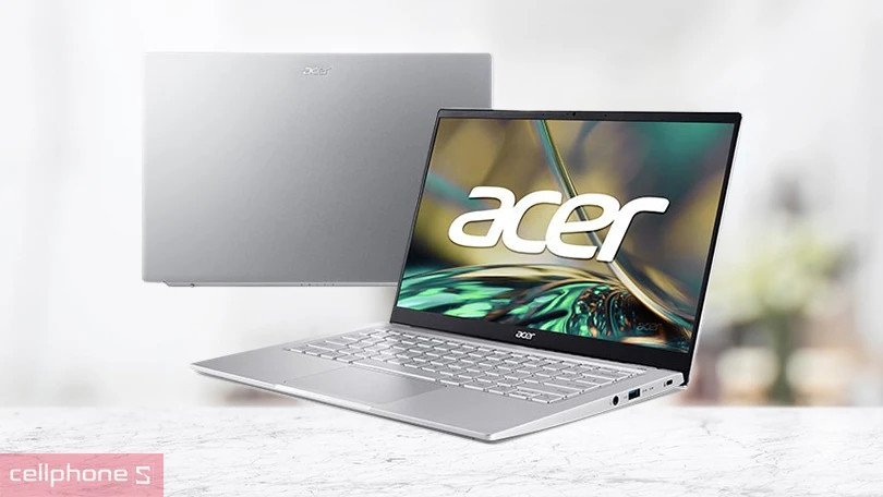 Cổng kết nối đa dạng trên laptop Acer Swift 3 SF314-512-56QN NX.K0FSV.002
