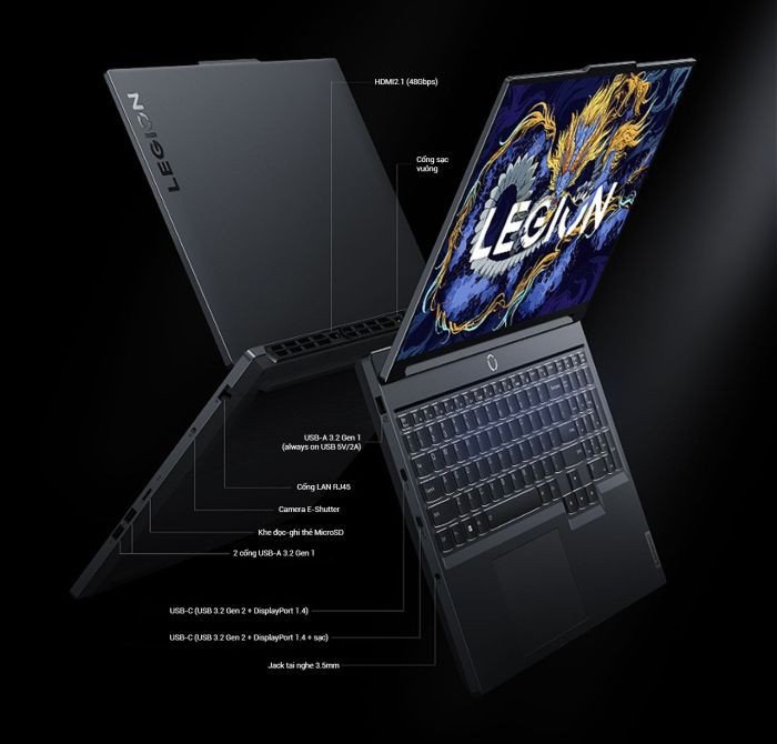 Cổng kết nối laptop lenovo legion 5 y7000p 2024
