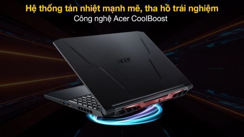 Công nghệ tản nhiệt Acer CoolBoost độc quyền giúp tối ưu hiệu năng