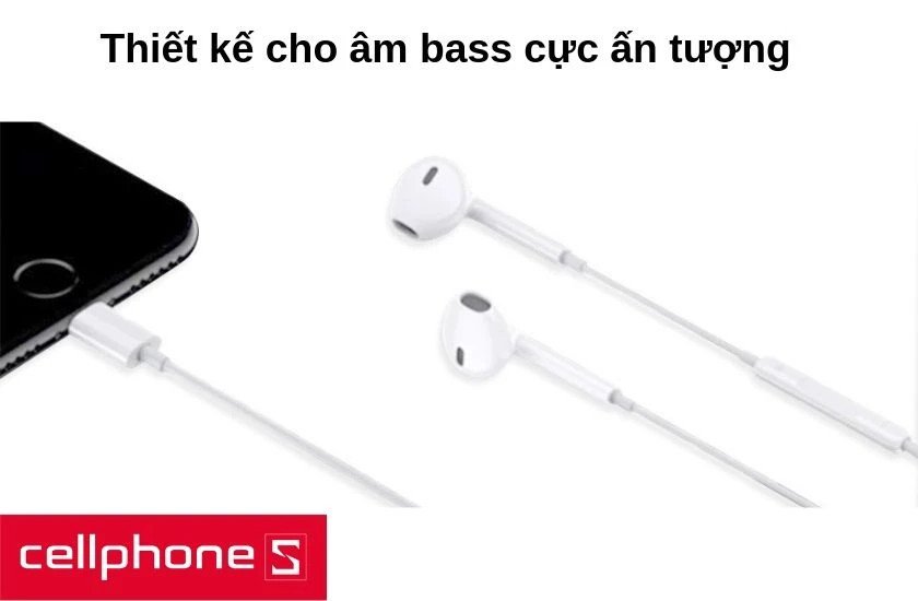 Củ loa bên trong tai nghe được thiết kế cho âm bass cực tốt
